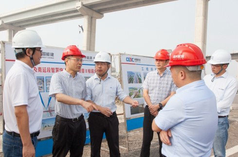 绍兴市城投集团总经理方维炯到绍兴智慧快速路PPP项目调研