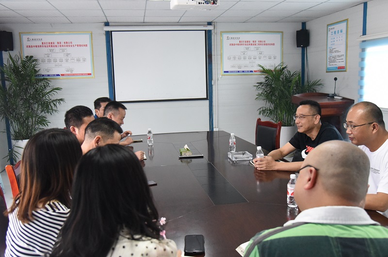 史爱民一行调研巨能建安公司武隆项目