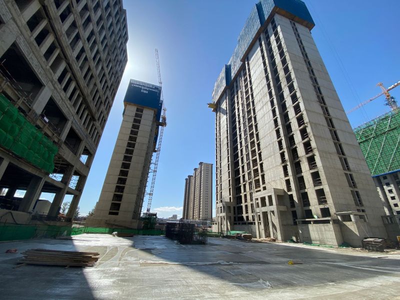 包头市新区商务大厦工程C区地库顺利封顶