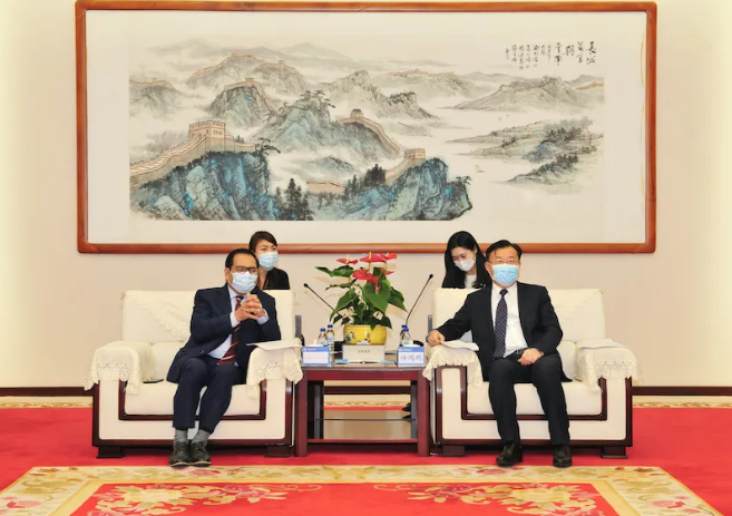 印尼驻华大使周浩黎到访中国中铁总部