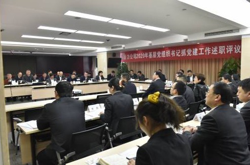 公司党委召开2020年党组织书记述职评议会