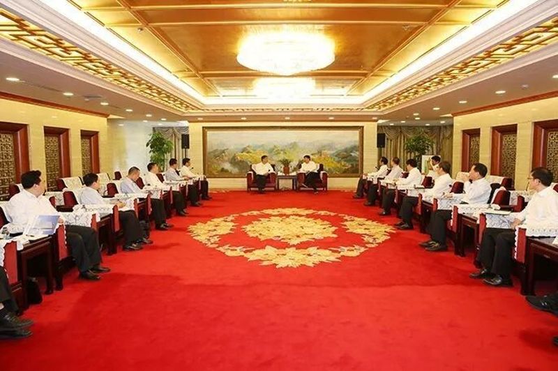 国文清会见广西贵港市委书记李新元、广西物资集团董事长戴毅一行