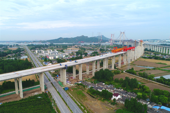 中交二航局五峰山接线项目全面进入上部结构施工阶段