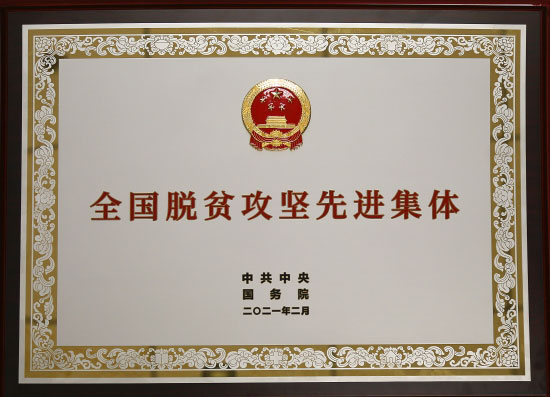 全国脱贫攻坚总结表彰大会上，公司1集体1人获表彰