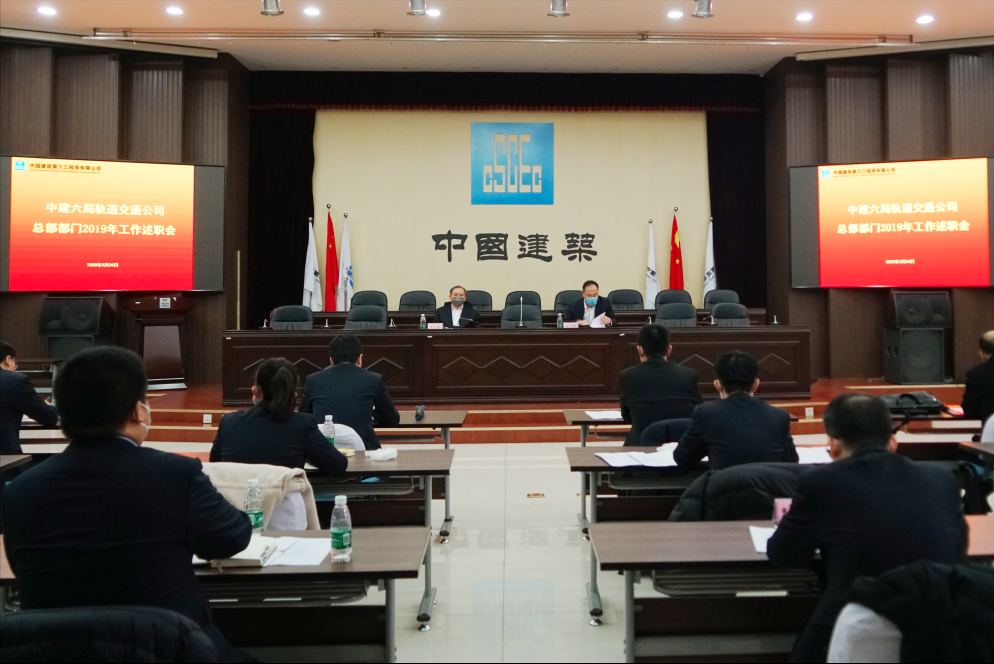 中建六局轨道公司召开总部部门2019年度述职会