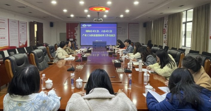 六公司工会到公司交流产改工作