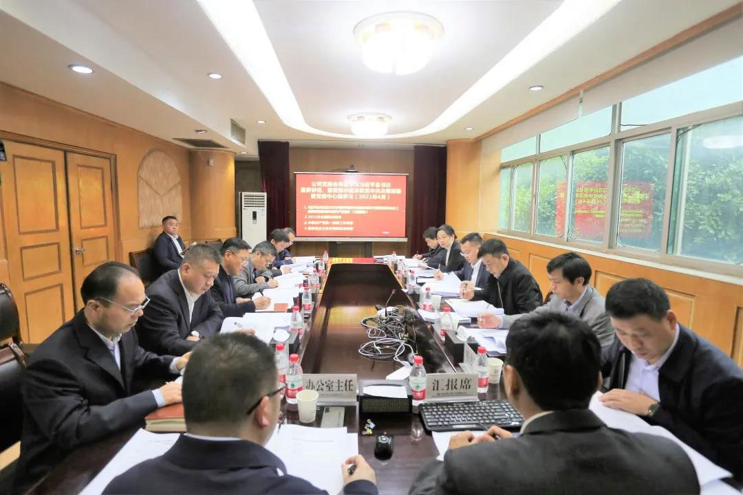 公司党委理论学习中心组开展学习研讨