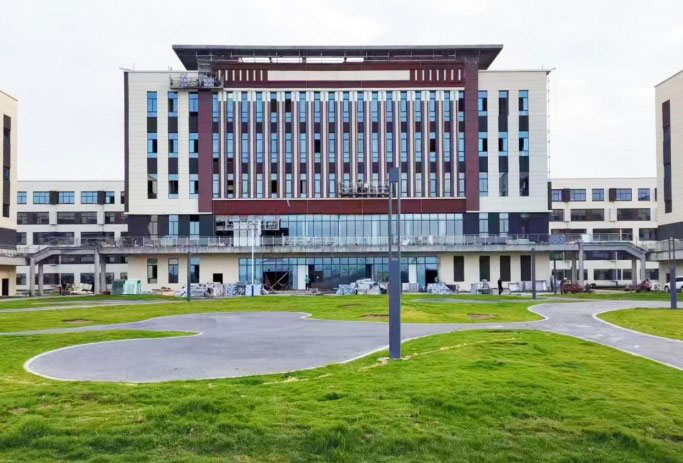陕建十五建渭南分公司承建的澄城县古徵中学项目进入预交付阶段