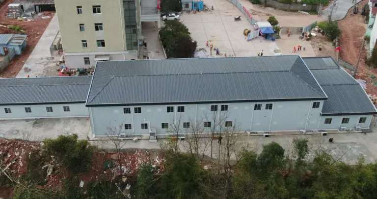 急速！9天建成三岔中心卫生院发热门诊项目