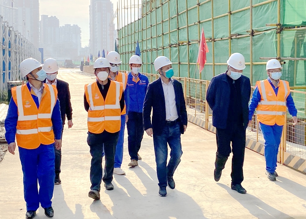 中国十五冶总经理喻振贤赴黄石地区基层单位及项目调研复工复产和安全生产情况