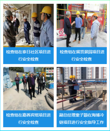 护进博、保安全—公司开展进博会期间 施工项目安全专项检查