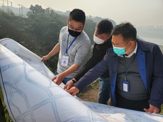 陈永平到九滨路项目检查指导工作