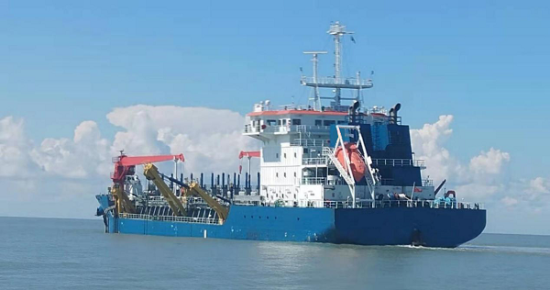 中国土木首个航道疏浚项目完成重大节点