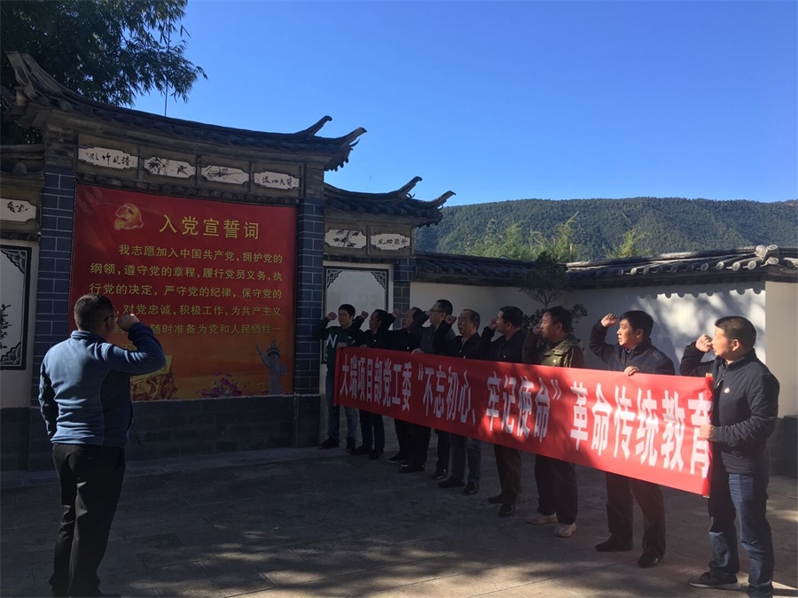 大瑞项目经理部党工委组织开展“不忘初心、牢记使命”革命传统教育活动