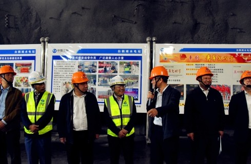 王曙平张廉荣等一行到白鹤滩项目部检查调研 