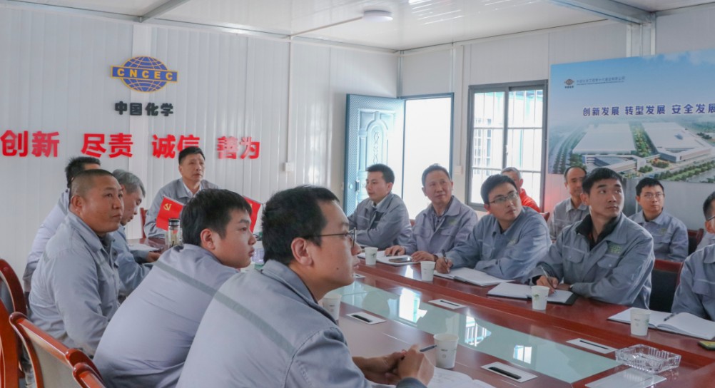 刘佑锟到第一分公司两项目现场调研