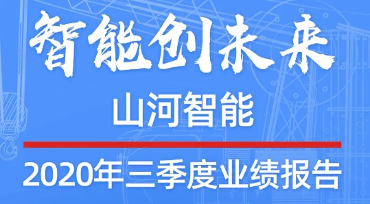 智能创未来 山河智能2020年三季度业绩报告