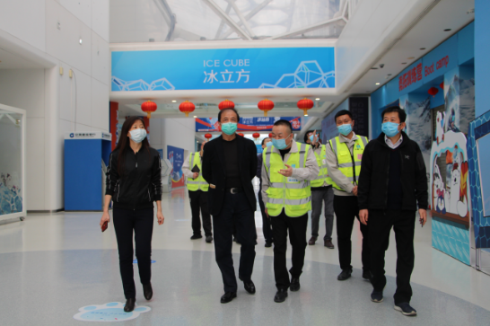 毛志兵赴中建一局国家游泳中心改扩建项目调研
