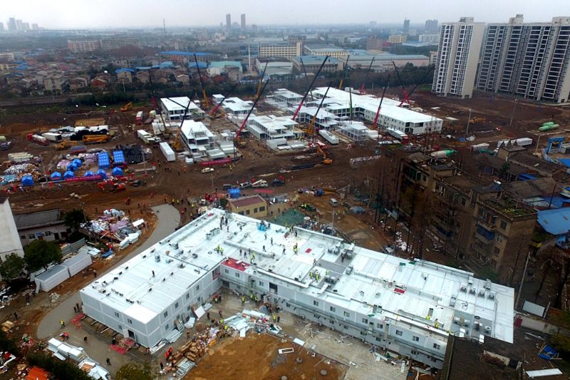 中国一冶建设的鄂州雷山医院一期交付