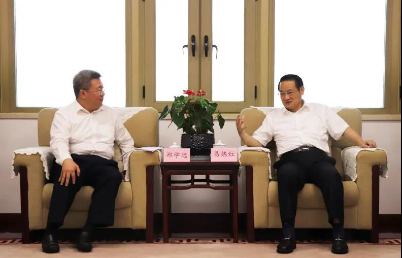 郑学选会见江西省委副书记、省长易炼红