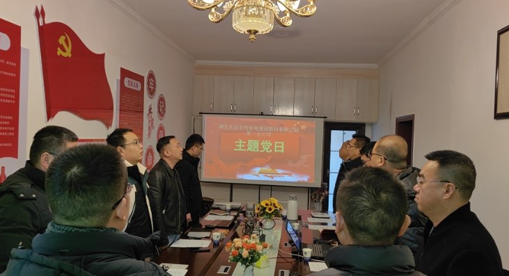 第二分公司党支部开展学习《中国共产党党徽党旗条例》主题党日活动