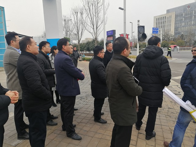 河南省委常委、郑州市委书记徐立毅同志实地调研中部国际设计中心项目建设工作