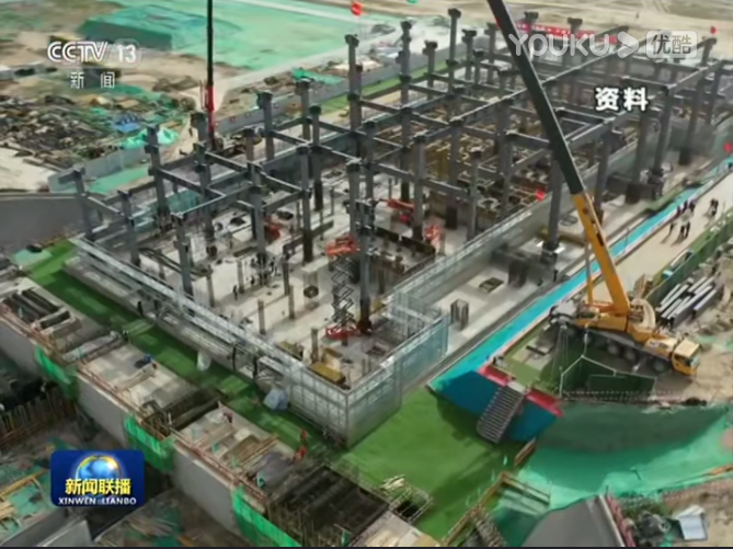 金环承建 | 雄安新区剧村220千伏变电站项目主体钢结构吊装完成