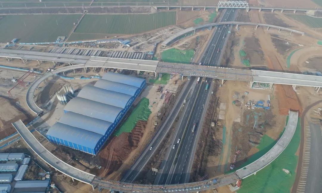 山东省最大互通立交雏形初现！中建八局投资建设的“变形苜蓿叶”成长ing