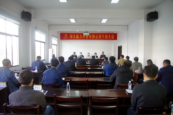 中国十五冶党委书记、副董事长吴礼杰出席鑫力井巷公司干部大会
