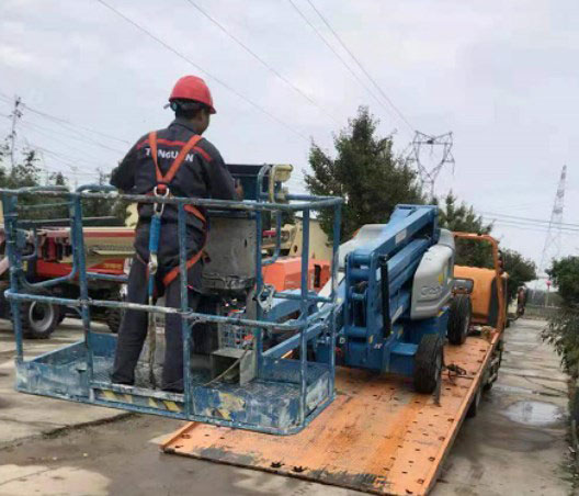 通冠机械丨高空作业平台汛期安全指南请收下