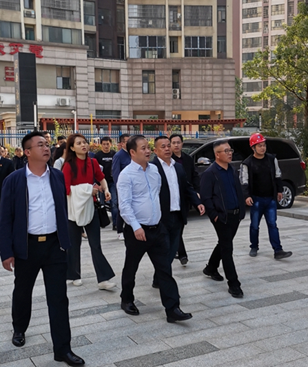 湖南建工集团领导赴集团所属企业综合楼项目督导后续建设工作