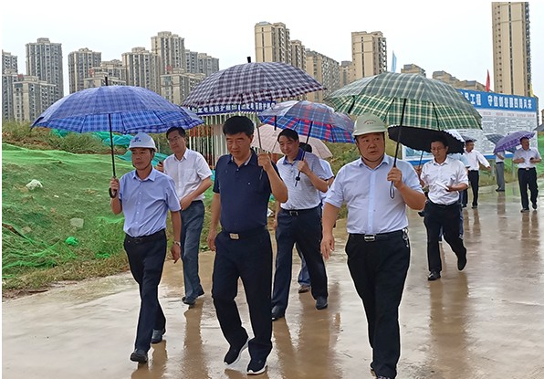 安徽省委常委、六安市委书记孙云飞一行到公司六安地区两项目调研指导工作
