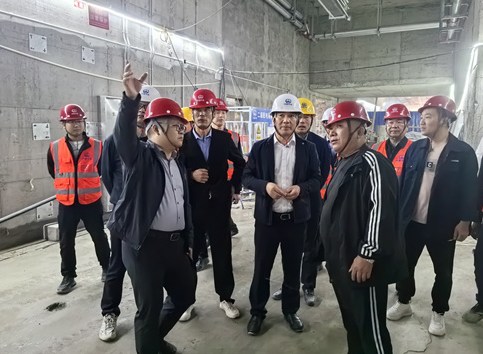安装公司总经理张华到西安地铁8号线项目检查指导工作