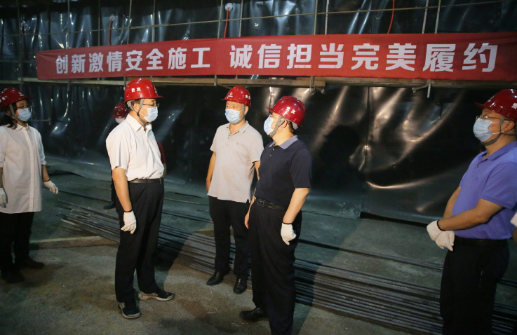 集团领导集体来到37米地下，调研了这个项目