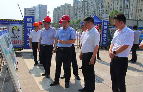 绍兴市委常委、诸暨市委书记沈志江一行督查公司项目进展情况