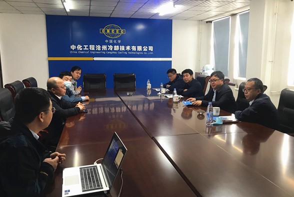 新华区常务副区长潘佳庭一行到冷却技术公司调研指导工作