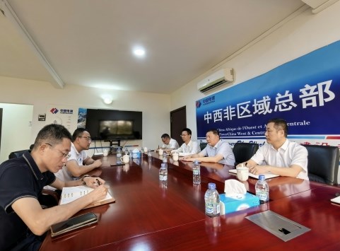 高宗文走访电建国际中西非区域总部