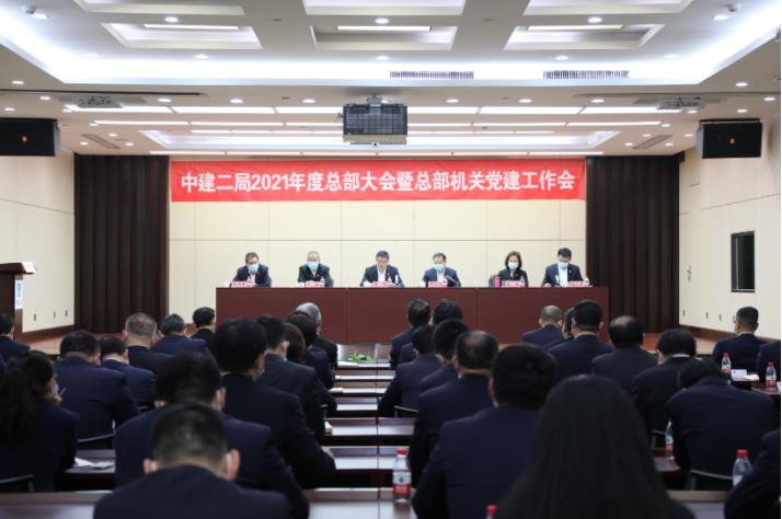 中建二局召开2021年总部大会暨总部机关党建工作会