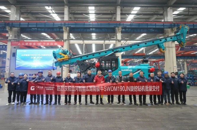 持续火热交付！山河智能SWDM190JN旋挖钻机备受全国各地客户青睐