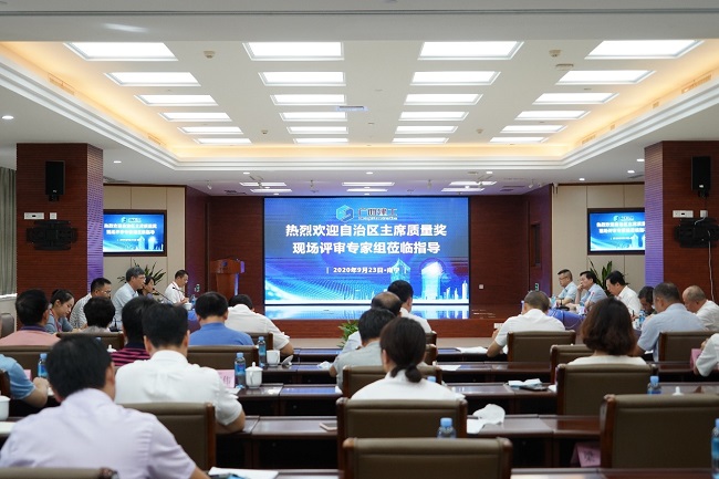 自治区主席质量奖专家评审组到集团公司开展现场评审工作