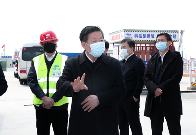 河北省委书记、省人大常委会主任王东峰到中国二十冶雄安项目调研检查