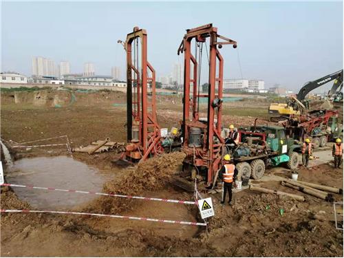南江建设公司渭南桩基项目顺利开工