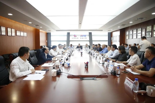 张义光率队到陕建北油工程西安分公司调研