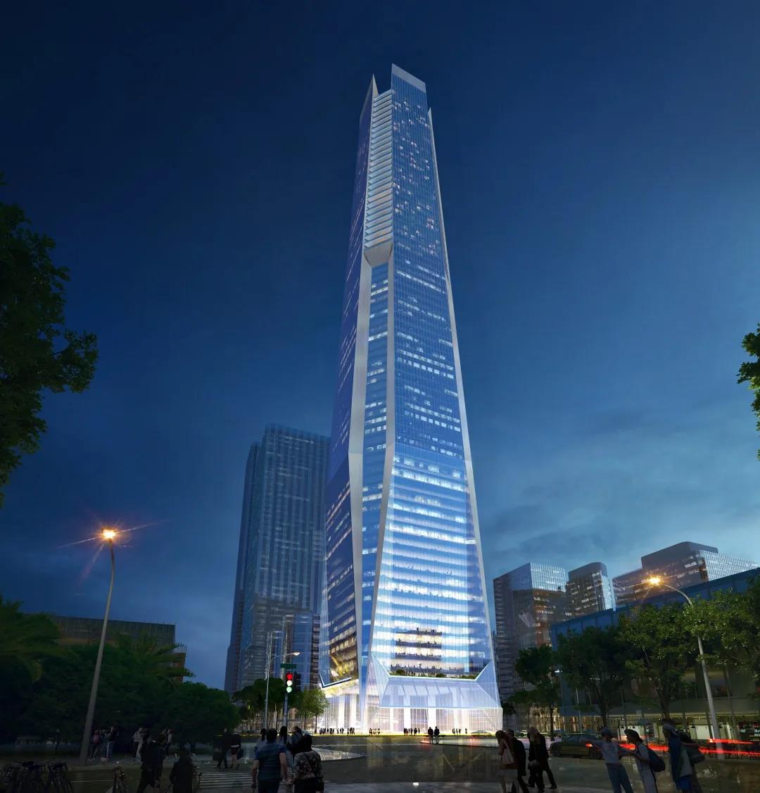 硬核“腰身”丨深圳在建第一高楼“钢钢”破百！