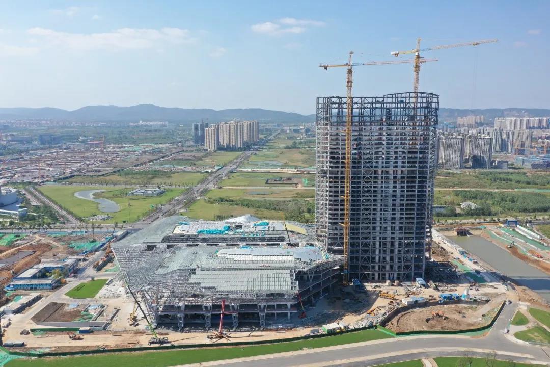 【建证·力度】风帆已立！扬子江国际会议中心地上结构全部封顶