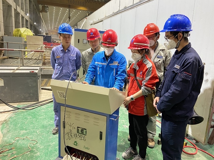 白鹤滩水电站16号机定子下层线棒耐压一次性通过