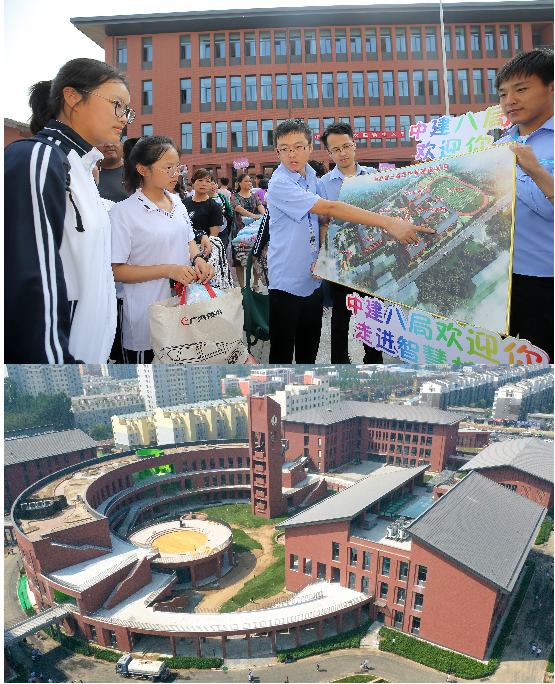 中建八局承建的河北雄县第三高级中学迎来首届学生