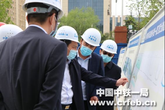 中铁一局副总经理罗田郎到五公司青岛地铁项目