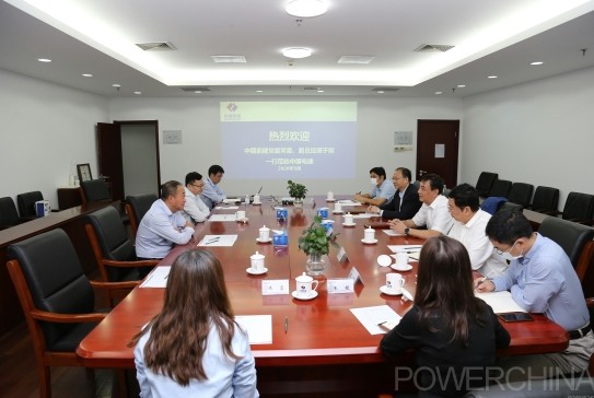 中国能建副总经理于刚一行到访中国电建