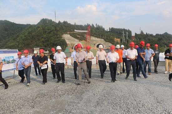 浙江省交通运输厅副厅长蔡洪到公司常山项目调研